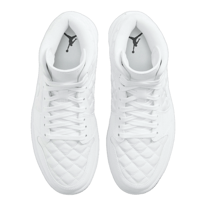 Nike Air Jordan 1 Mid Quilted White (W) Oben