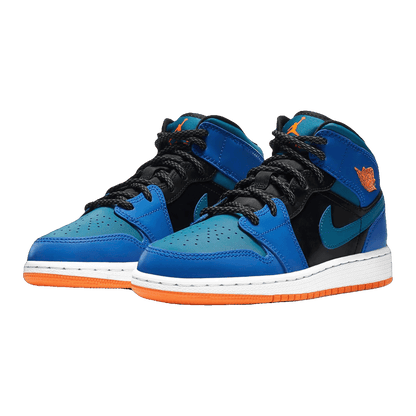 Nike Air Jordan 1 Mid Racer Blue Green Abyss (GS) Side