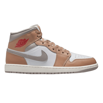 Nike Air Jordan 1 Mid Rattan White College Grey