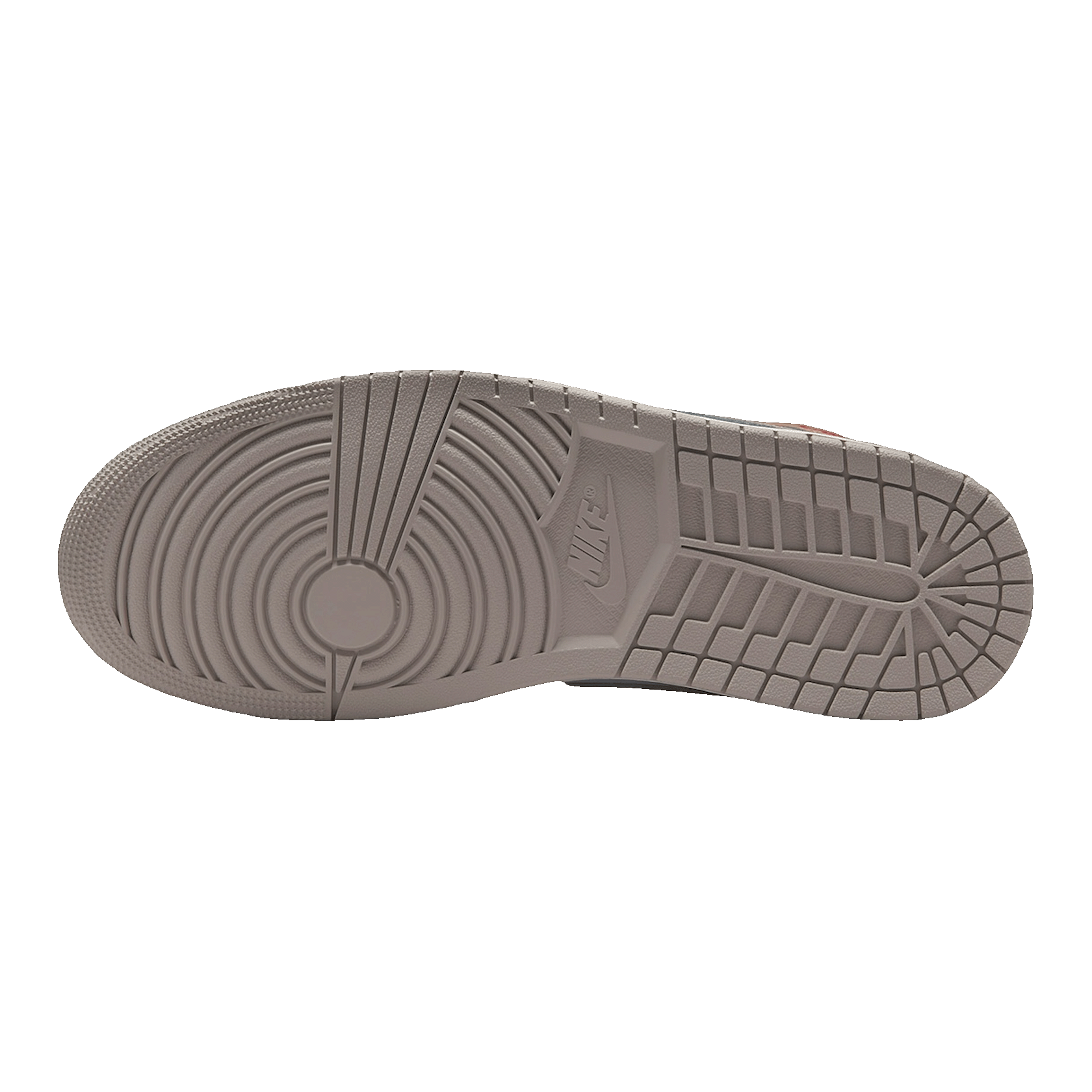 Nike Air Jordan 1 Mid Rattan White College Grey Sohle