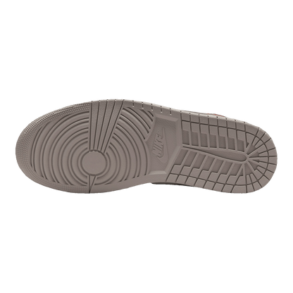 Nike Air Jordan 1 Mid Rattan White College Grey Sohle