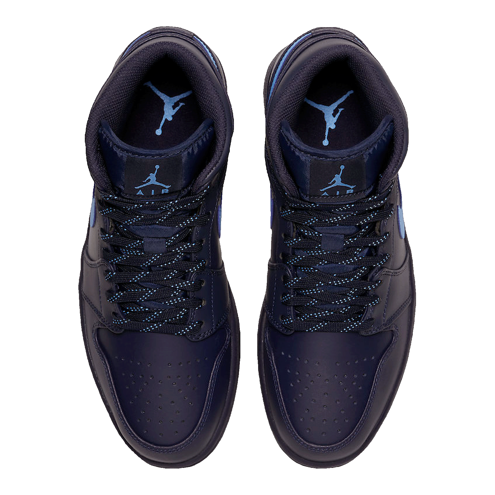 Nike Air Jordan 1 Mid Retro Obsidian University Blue Oben