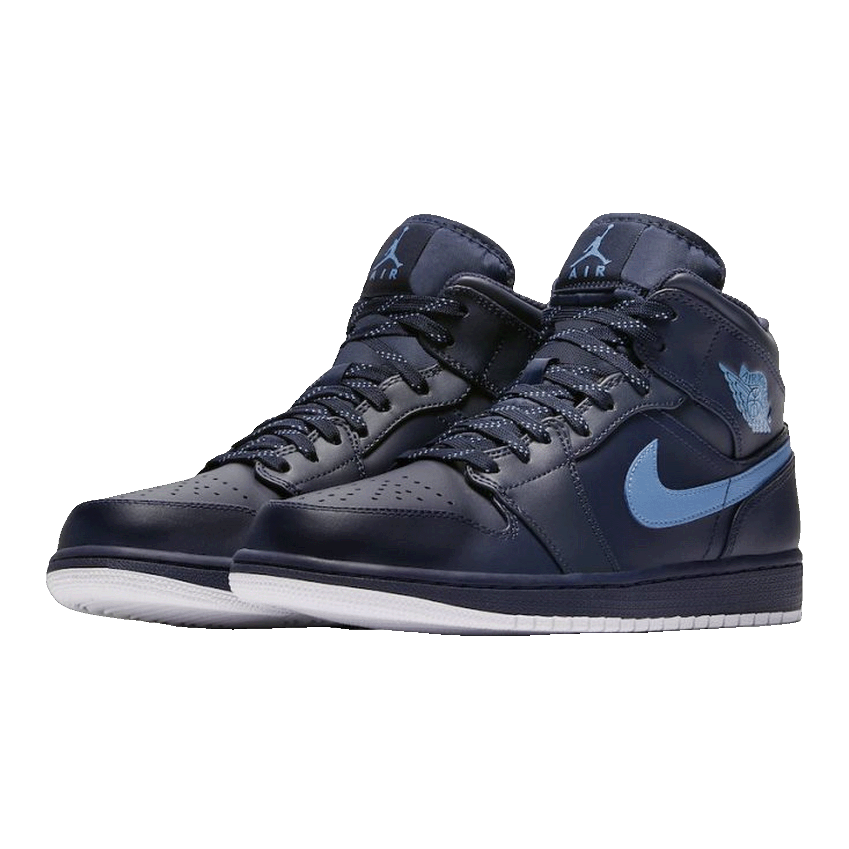 Nike Air Jordan 1 Mid Retro Obsidian University Blue Side