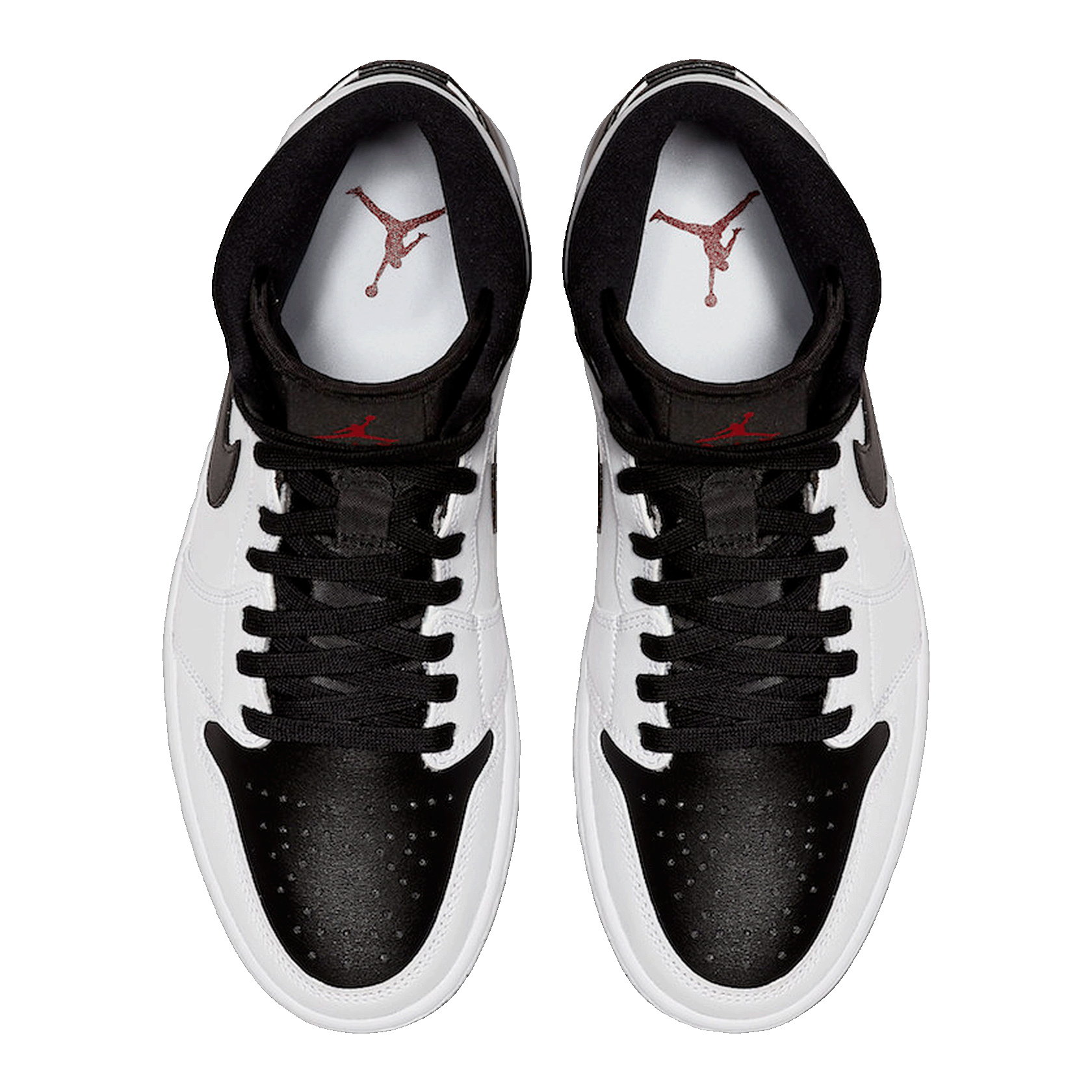 Nike Air Jordan 1 Mid Reverse Black Toe (W) Oben