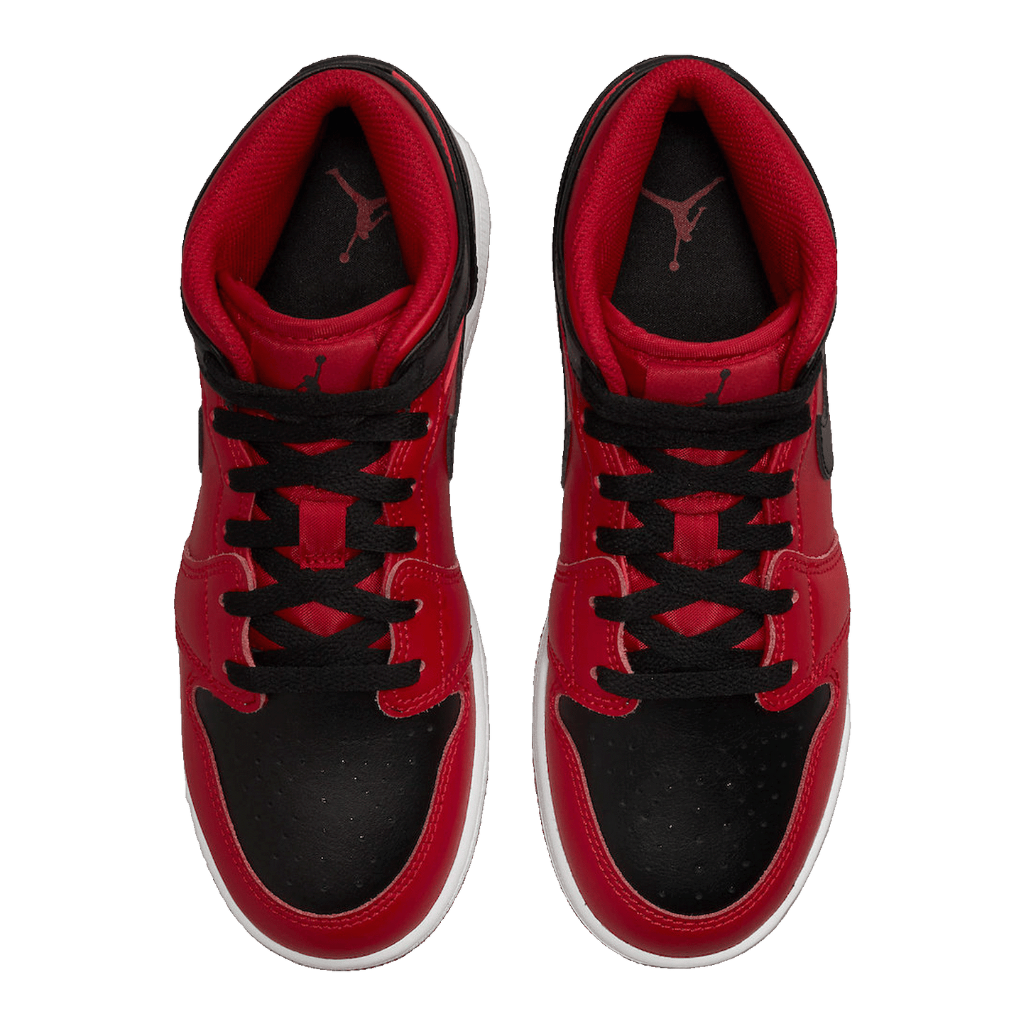 Nike Air Jordan 1 Mid Reverse Bred (2021) (GS) Oben