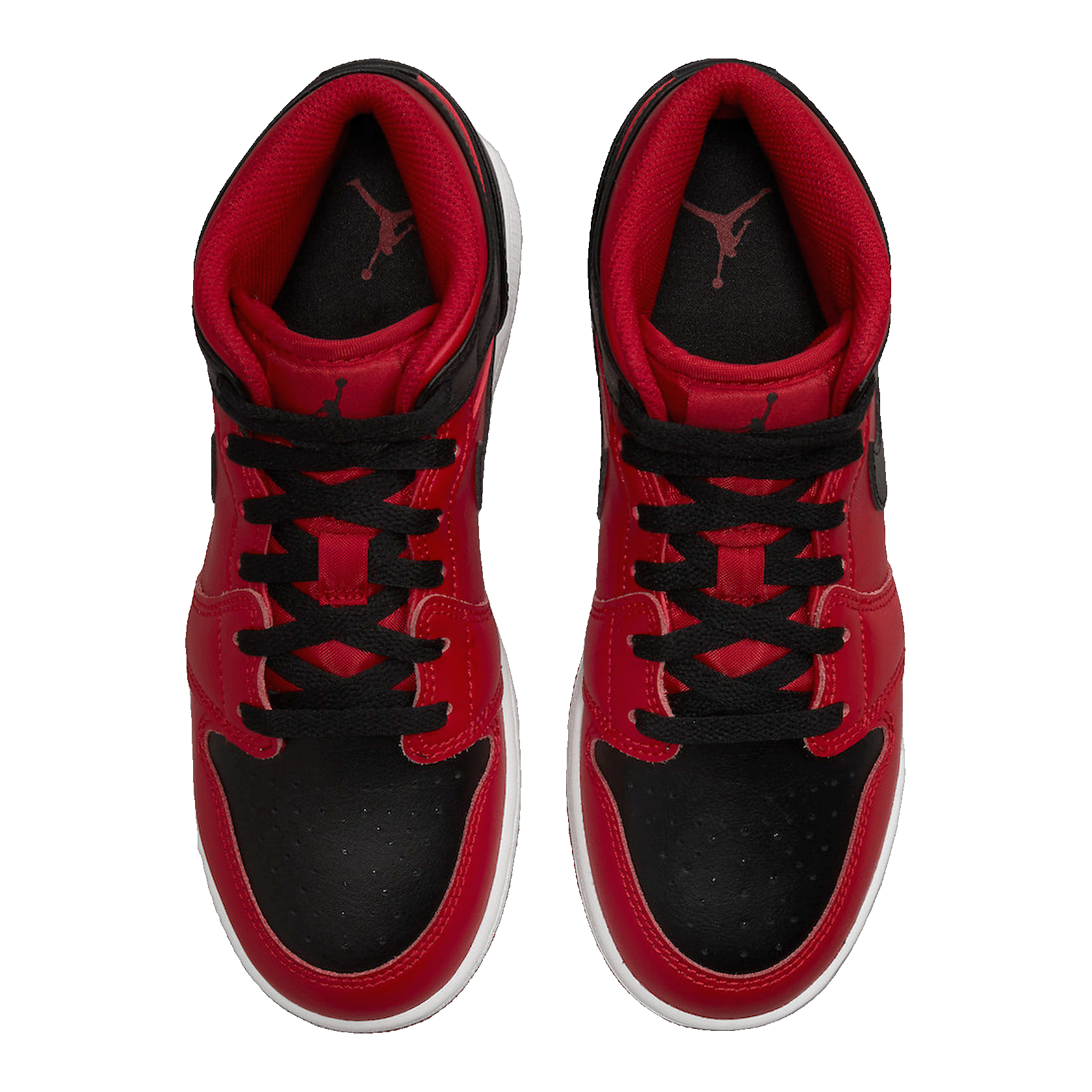 Nike Air Jordan 1 Mid Reverse Bred (2021) (GS) Oben