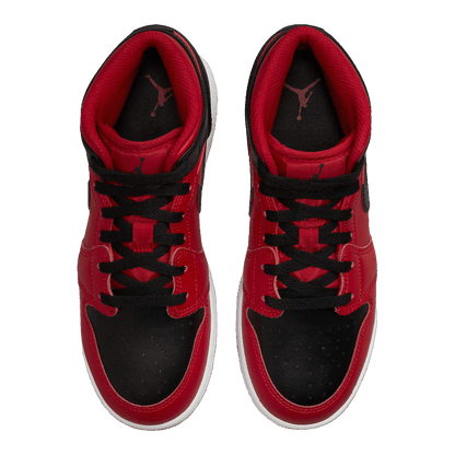 Nike Air Jordan 1 Mid Reverse Bred (2021) (GS) Oben