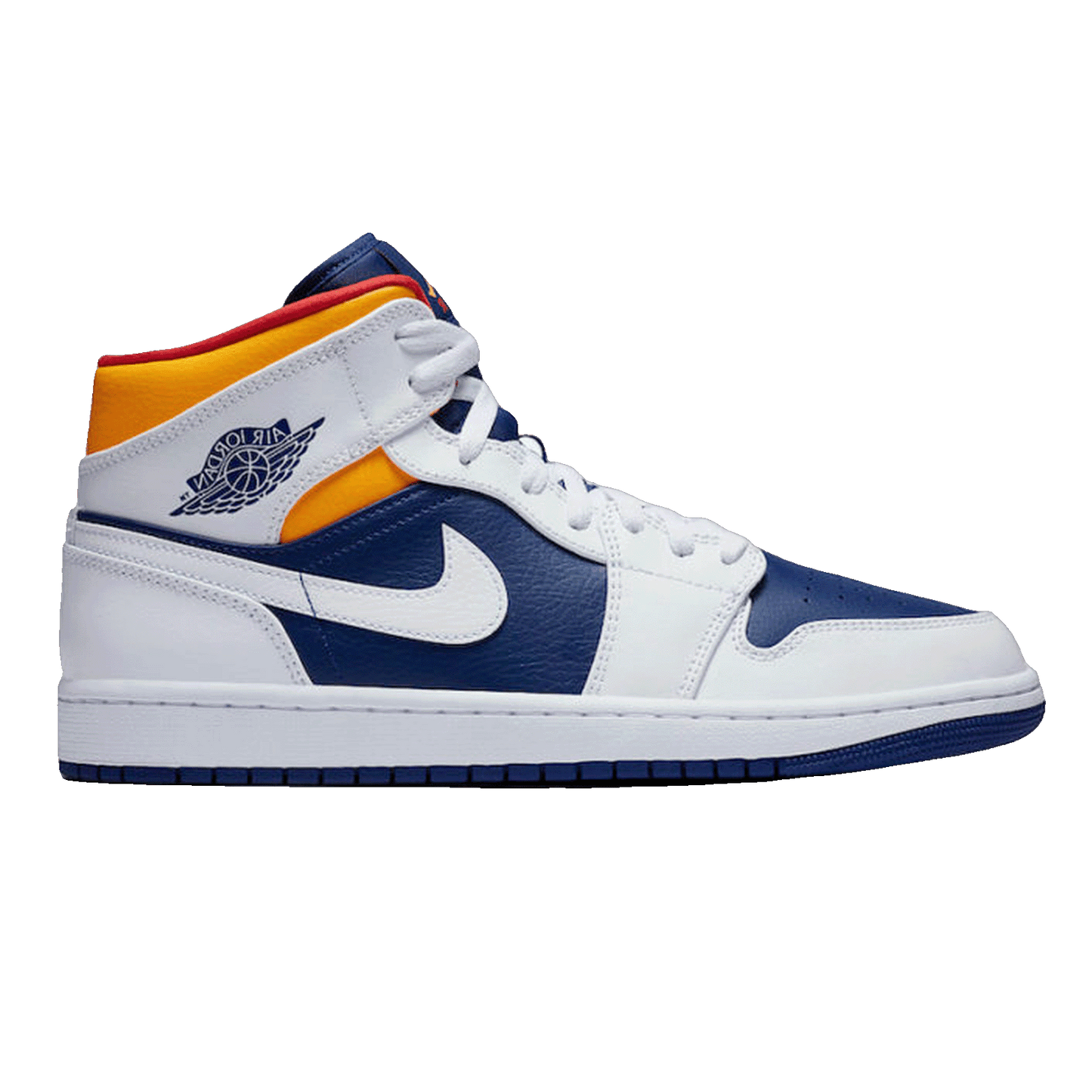Nike Air Jordan 1 Mid Royal Blue Laser Orange