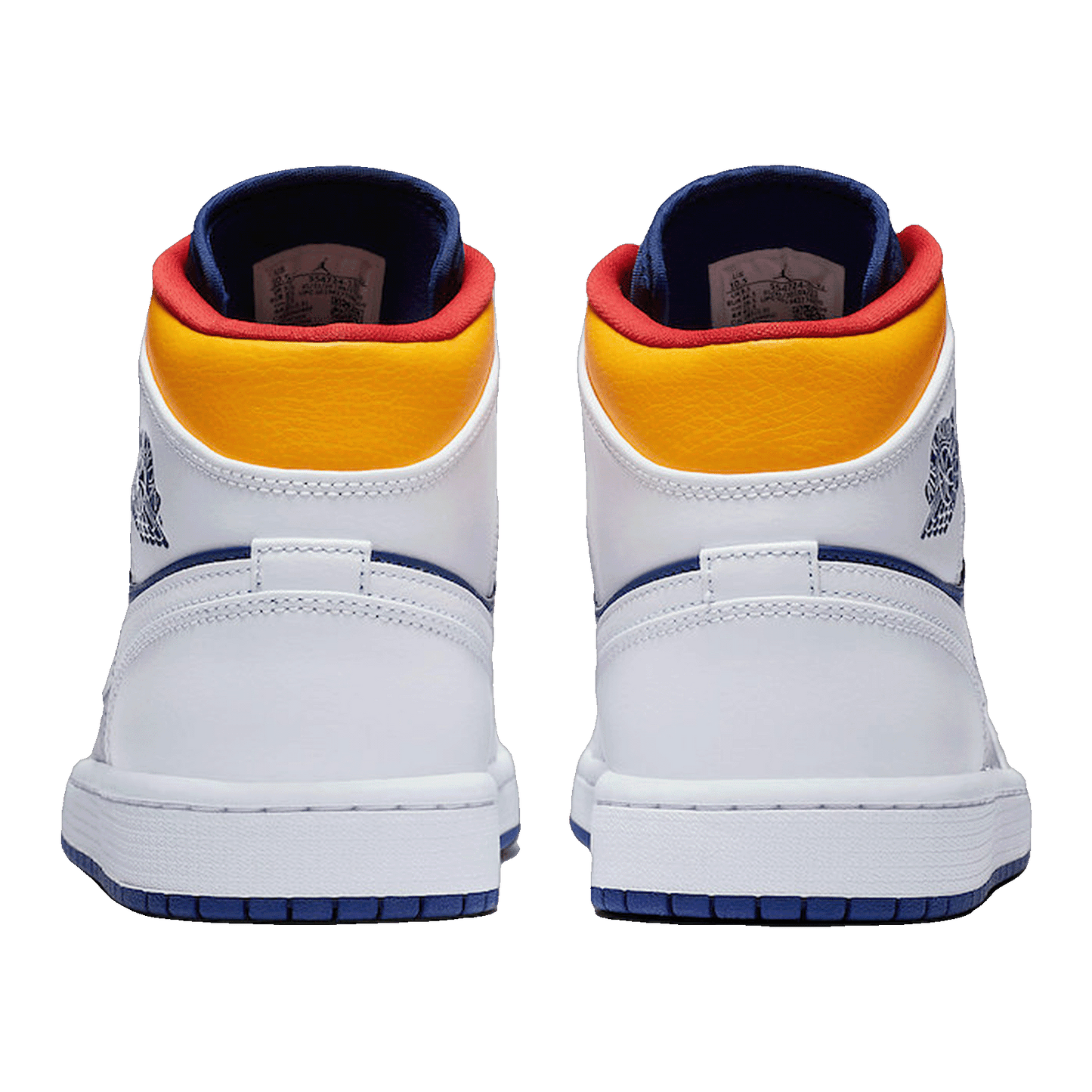 Nike Air Jordan 1 Mid Royal Blue Laser Orange Back