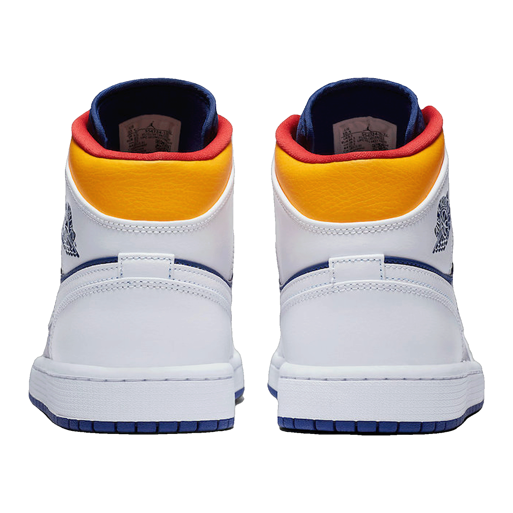 Nike Air Jordan 1 Mid Royal Blue Laser Orange Back