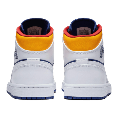 Nike Air Jordan 1 Mid Royal Blue Laser Orange Back