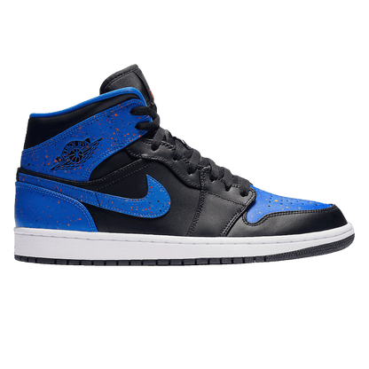 Nike Air Jordan 1 Mid Royal Paint Splatter
