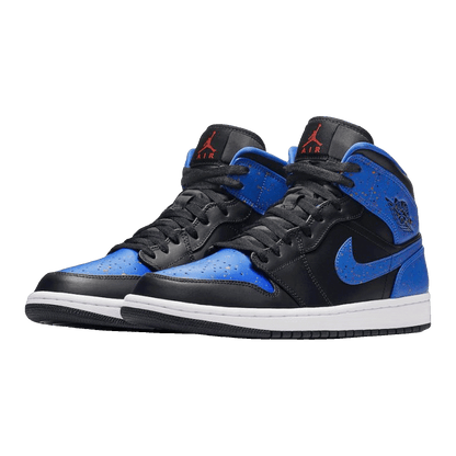 Nike Air Jordan 1 Mid Royal Paint Splatter Side