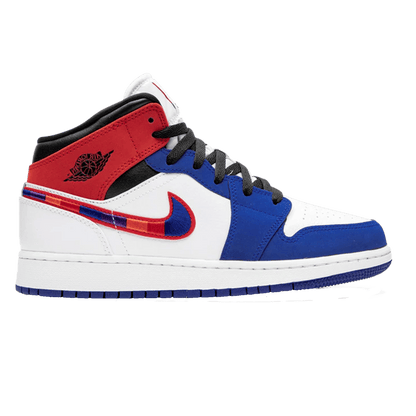 Nike Air Jordan 1 Mid Rush Blue University Red (GS)