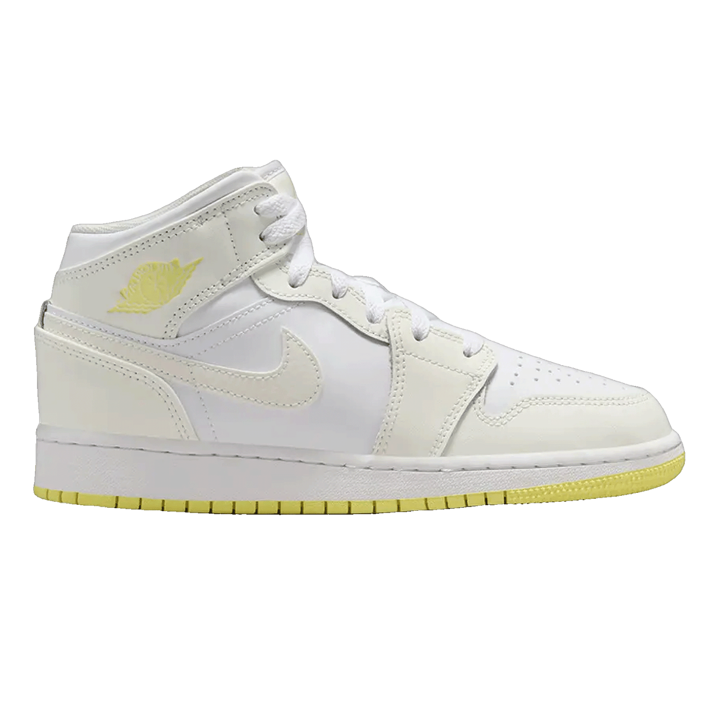 Nike Air Jordan 1 Mid Sail Light Laser Orange (GS)