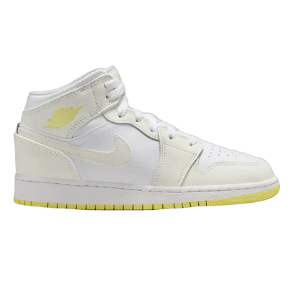 Nike Air Jordan 1 Mid Sail Light Laser Orange (GS)