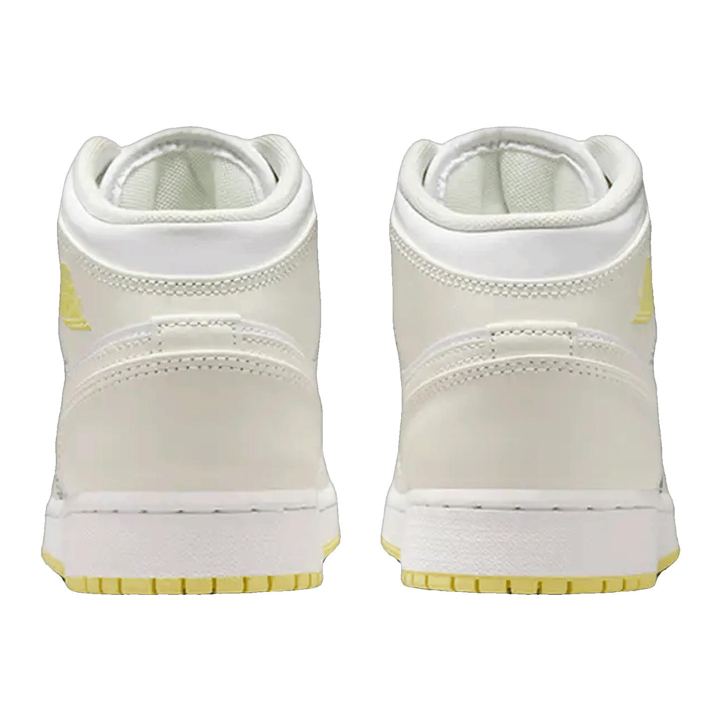 Nike Air Jordan 1 Mid Sail Light Laser Orange (GS) Back