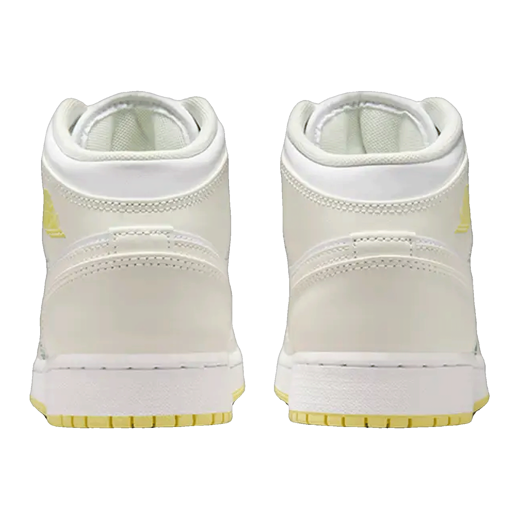 Nike Air Jordan 1 Mid Sail Light Laser Orange (GS) Back