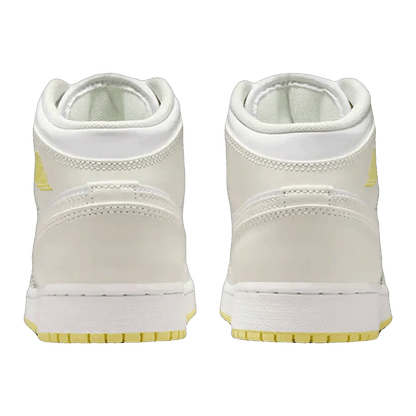 Nike Air Jordan 1 Mid Sail Light Laser Orange (GS) Back