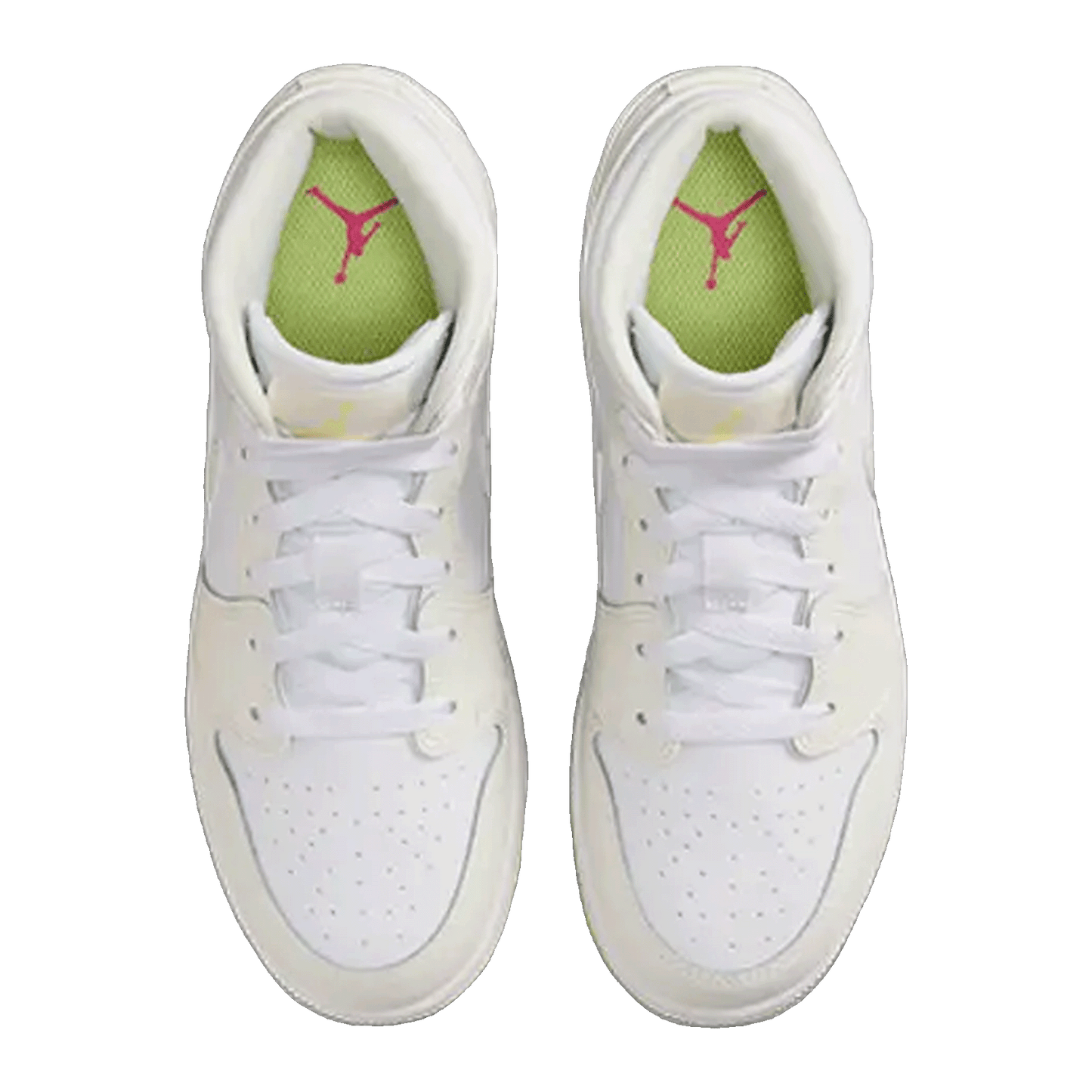 Nike Air Jordan 1 Mid Sail Light Laser Orange (GS) Oben