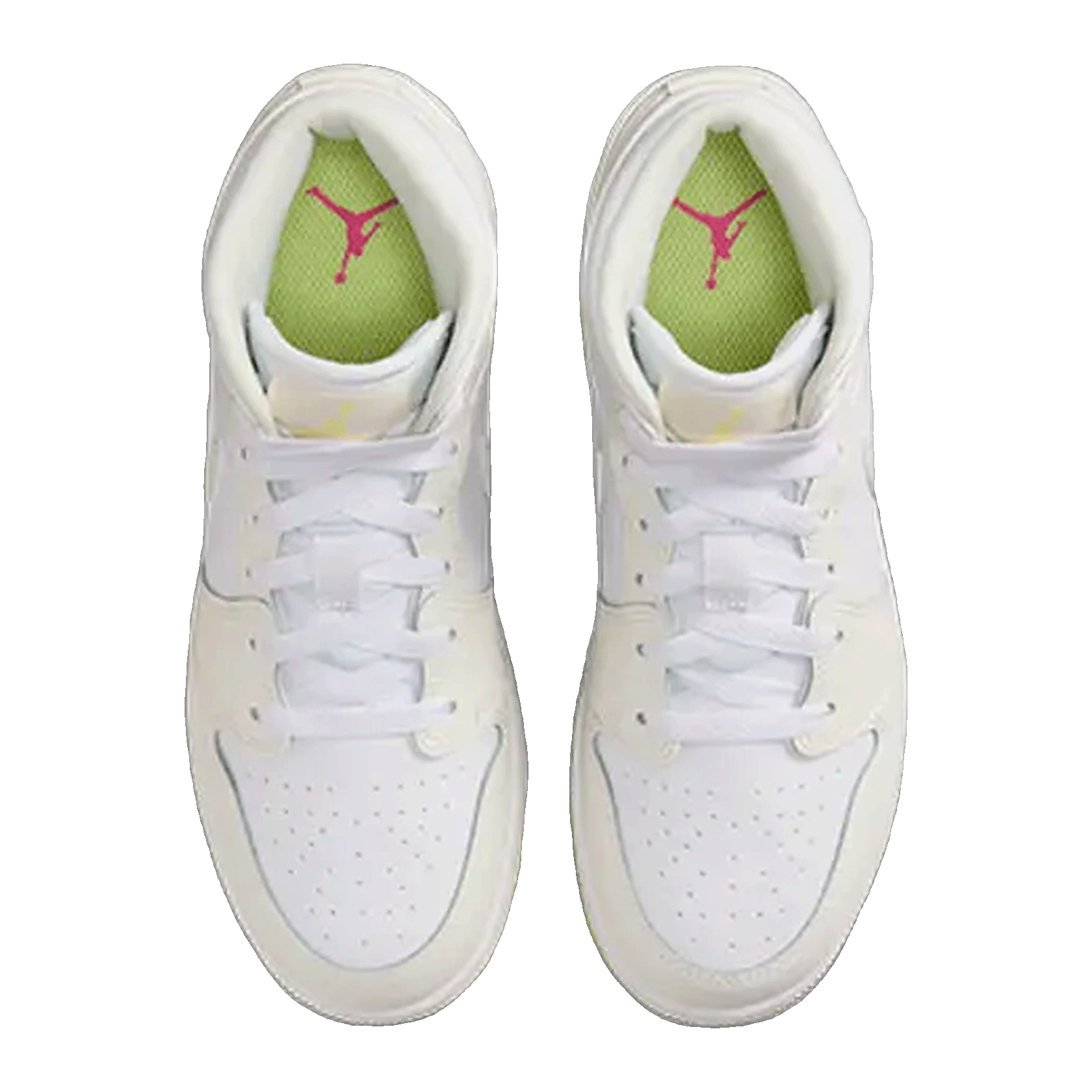 Nike Air Jordan 1 Mid Sail Light Laser Orange (GS) Oben