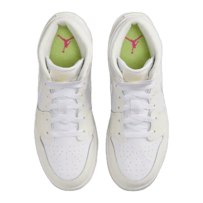 Nike Air Jordan 1 Mid Sail Light Laser Orange (GS) Oben