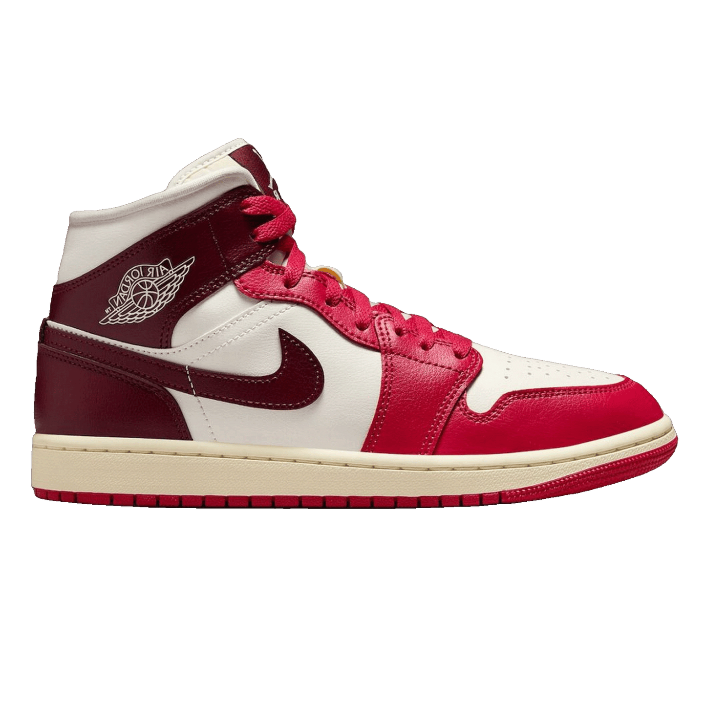 Nike Air Jordan 1 Mid Sail Mystic Hibiscus (W)