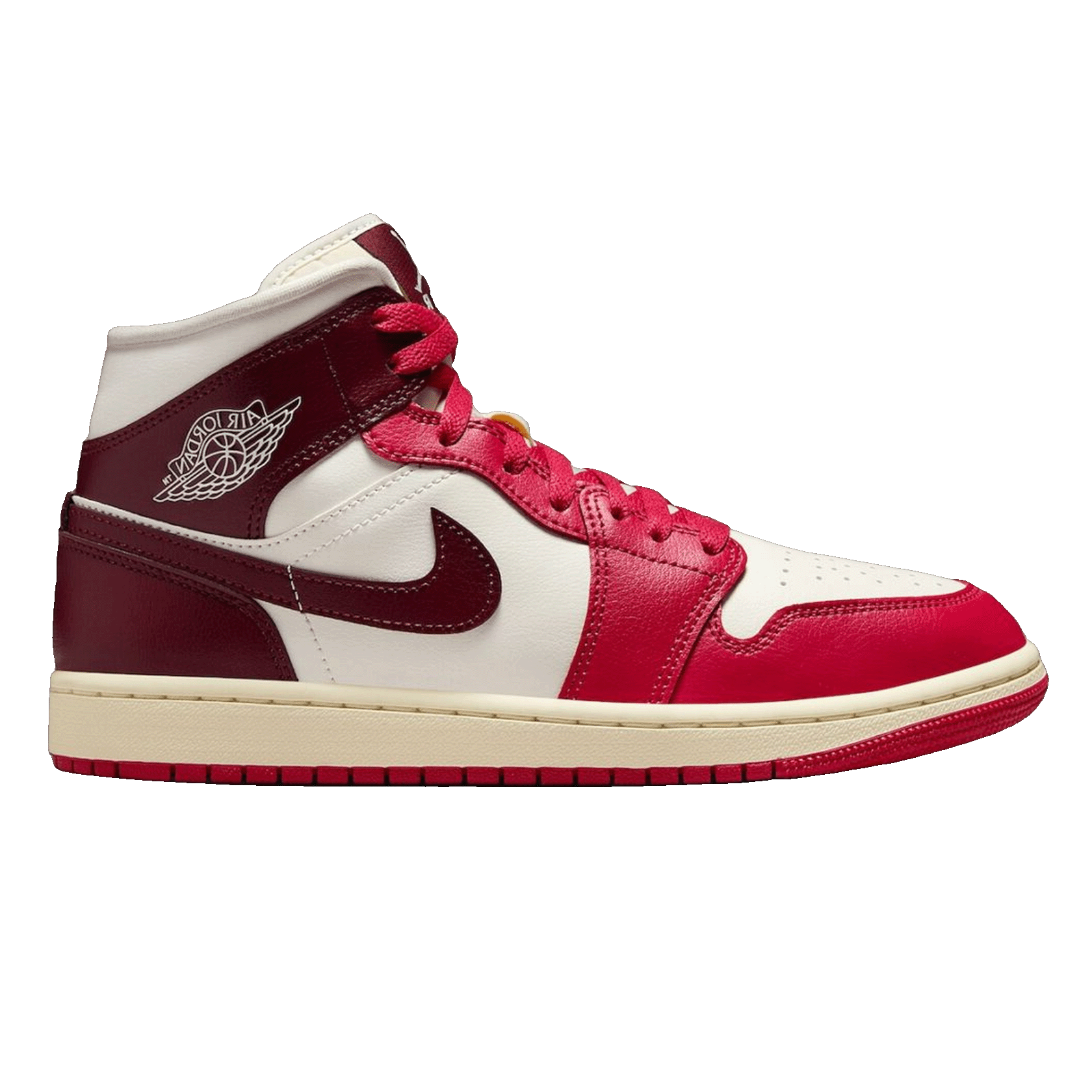 Nike Air Jordan 1 Mid Sail Mystic Hibiscus (W)
