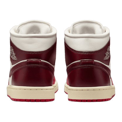 Nike Air Jordan 1 Mid Sail Mystic Hibiscus (W) Back