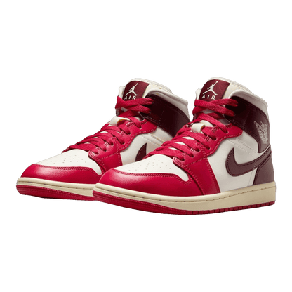 Nike Air Jordan 1 Mid Sail Mystic Hibiscus (W) Side
