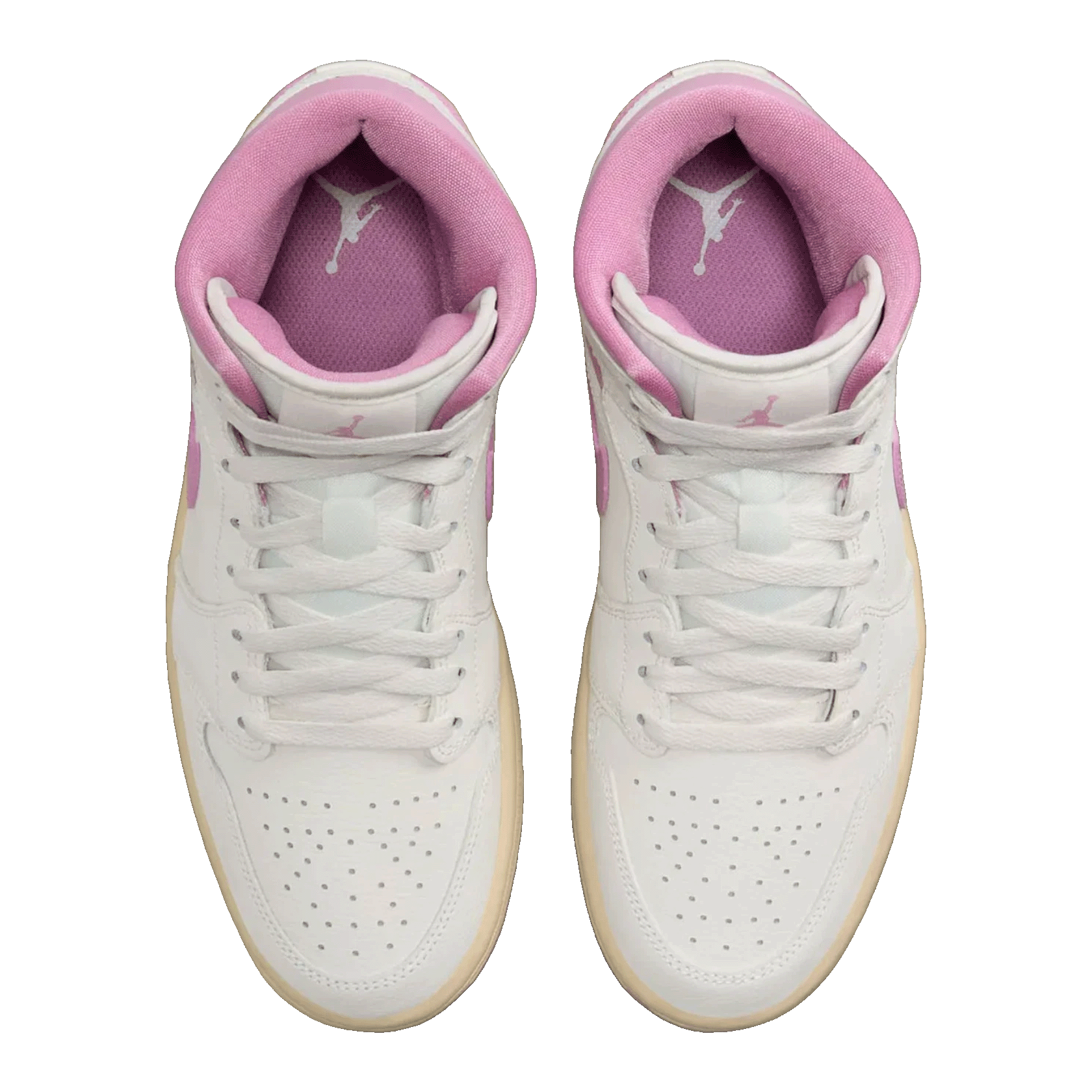 Nike Air Jordan 1 Mid Sail Pink Coconut Milk (W) Oben