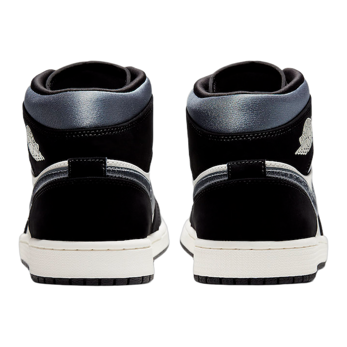 Nike Air Jordan 1 Mid Satin Grey Toe Back