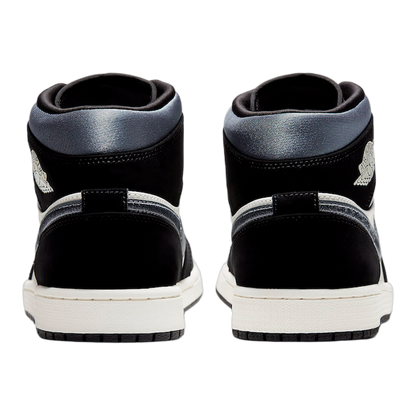 Nike Air Jordan 1 Mid Satin Grey Toe Back