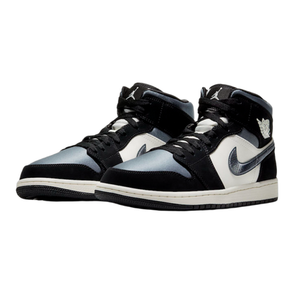 Nike Air Jordan 1 Mid Satin Grey Toe Side