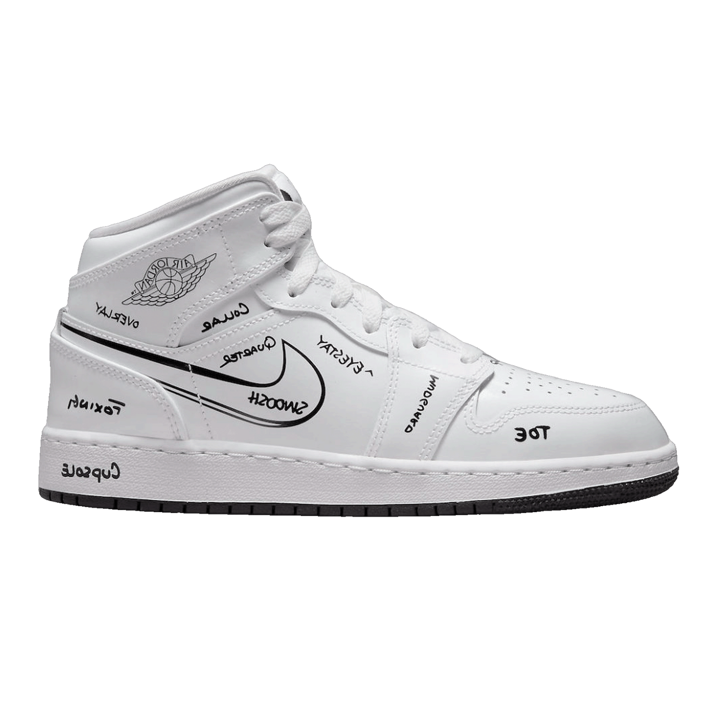 Nike Air Jordan 1 Mid Schematic (GS)
