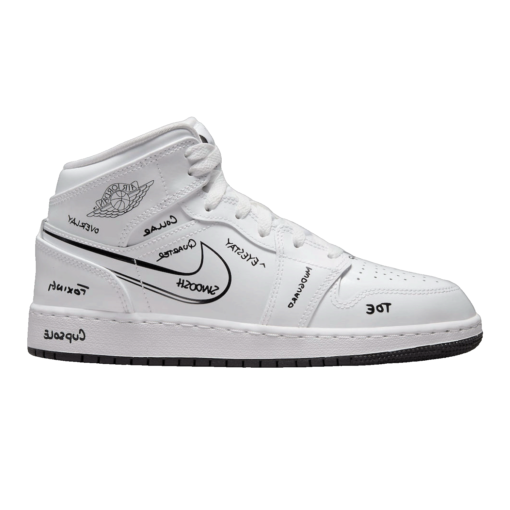 Nike Air Jordan 1 Mid Schematic (GS)