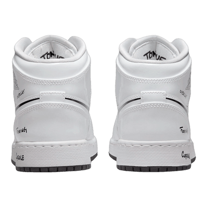 Nike Air Jordan 1 Mid Schematic (GS) Back