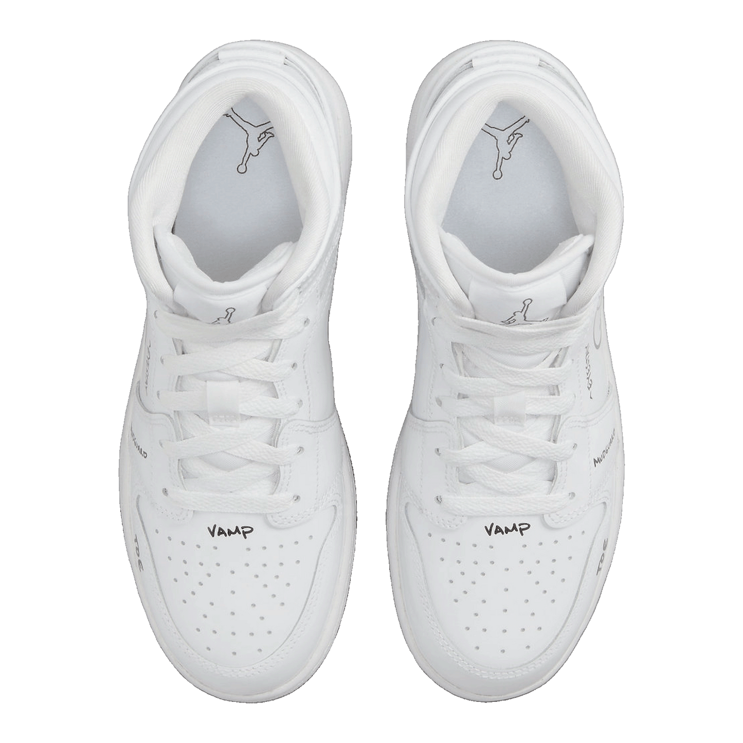 Nike Air Jordan 1 Mid Schematic (GS) Oben