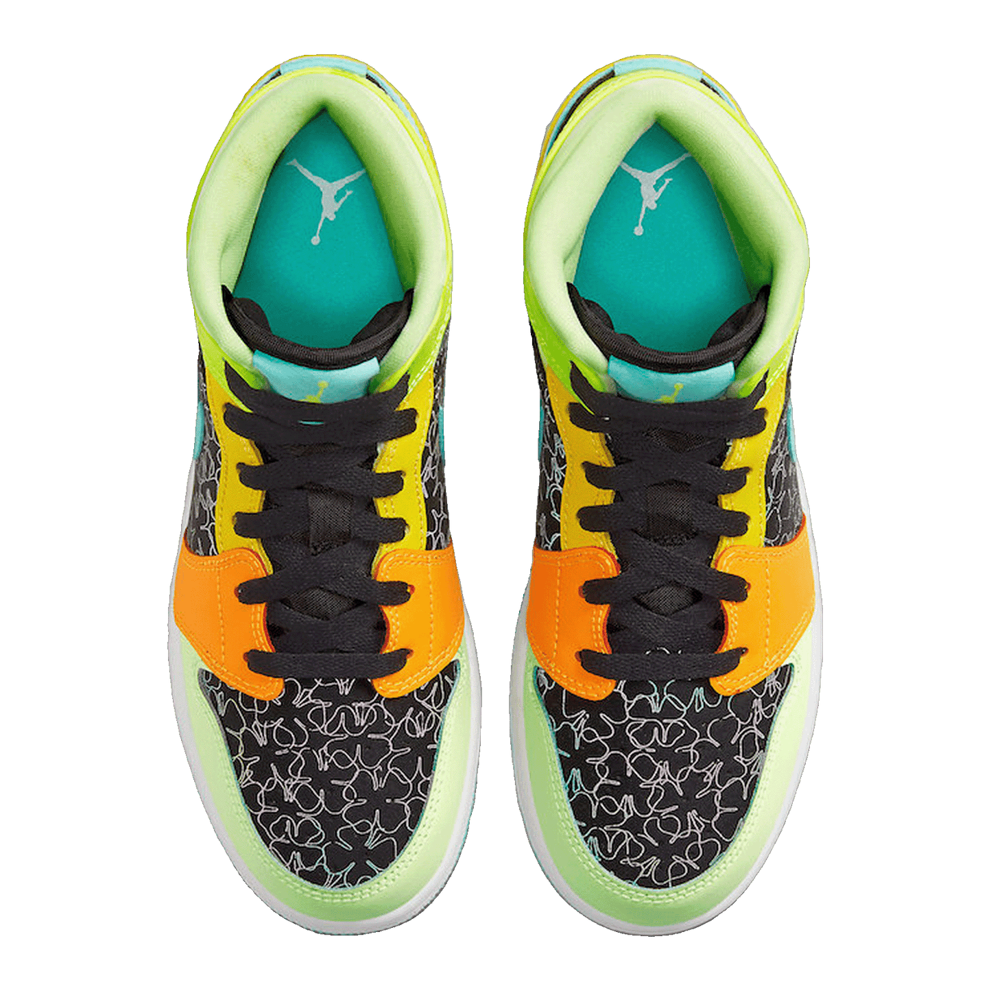 Nike Air Jordan 1 Mid SE Aurora Green (GS) Oben