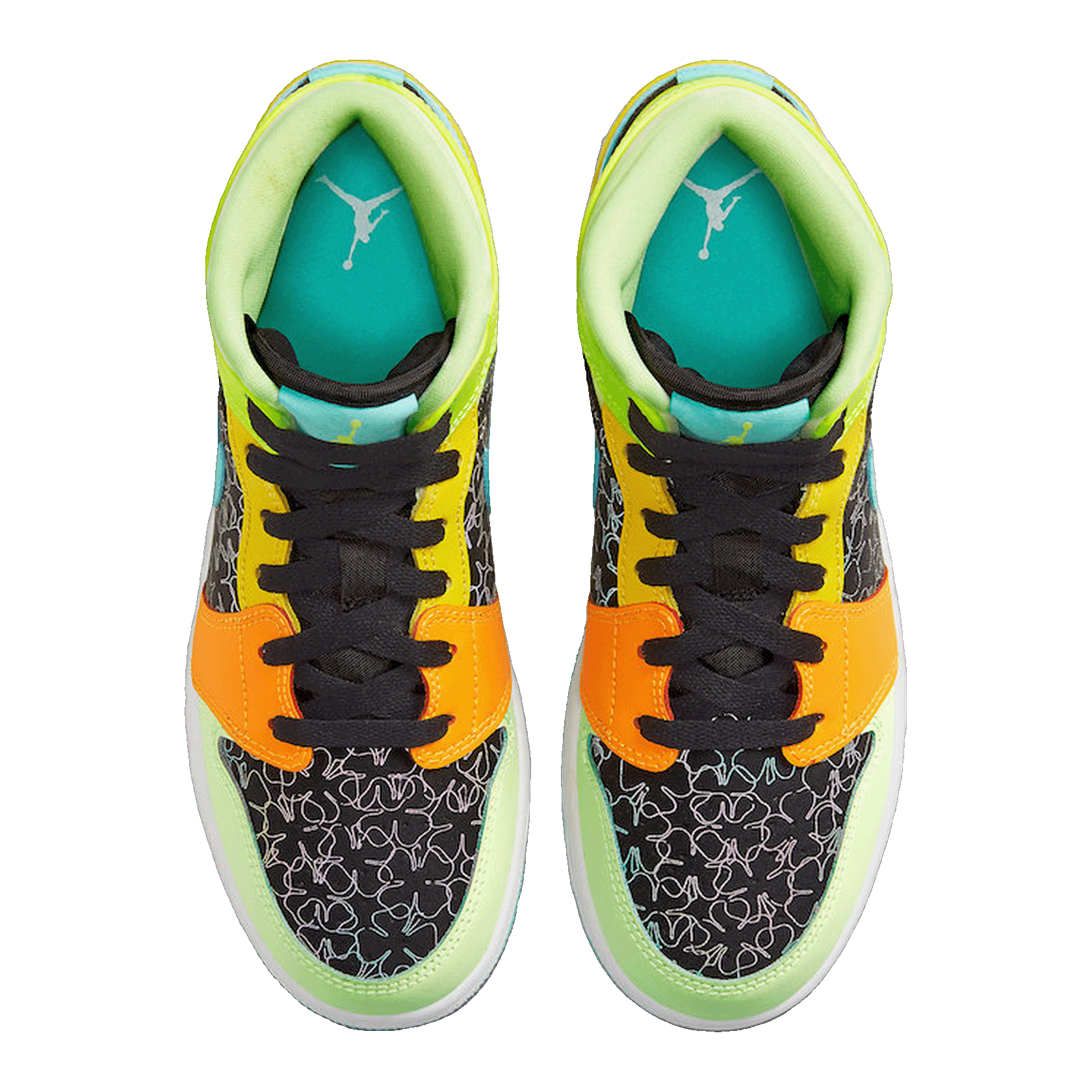 Nike Air Jordan 1 Mid SE Aurora Green (GS) Oben