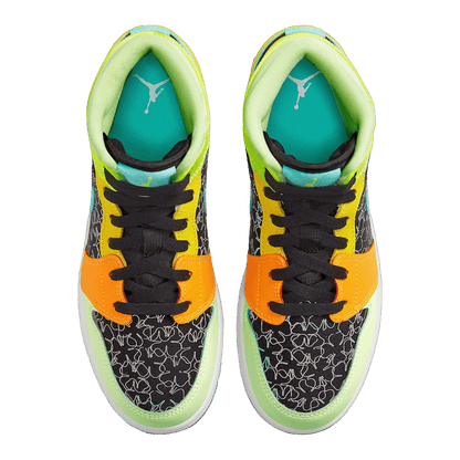 Nike Air Jordan 1 Mid SE Aurora Green (GS) Oben