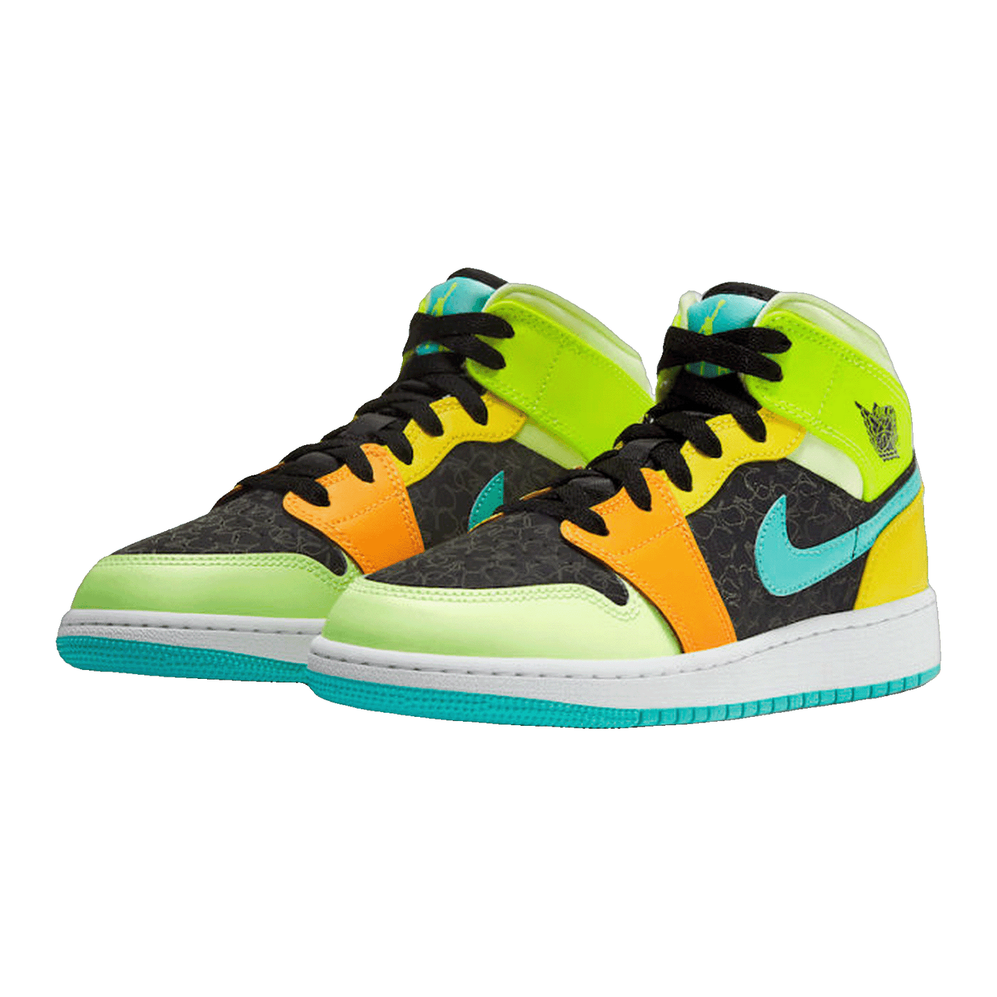 Nike Air Jordan 1 Mid SE Aurora Green (GS) Side