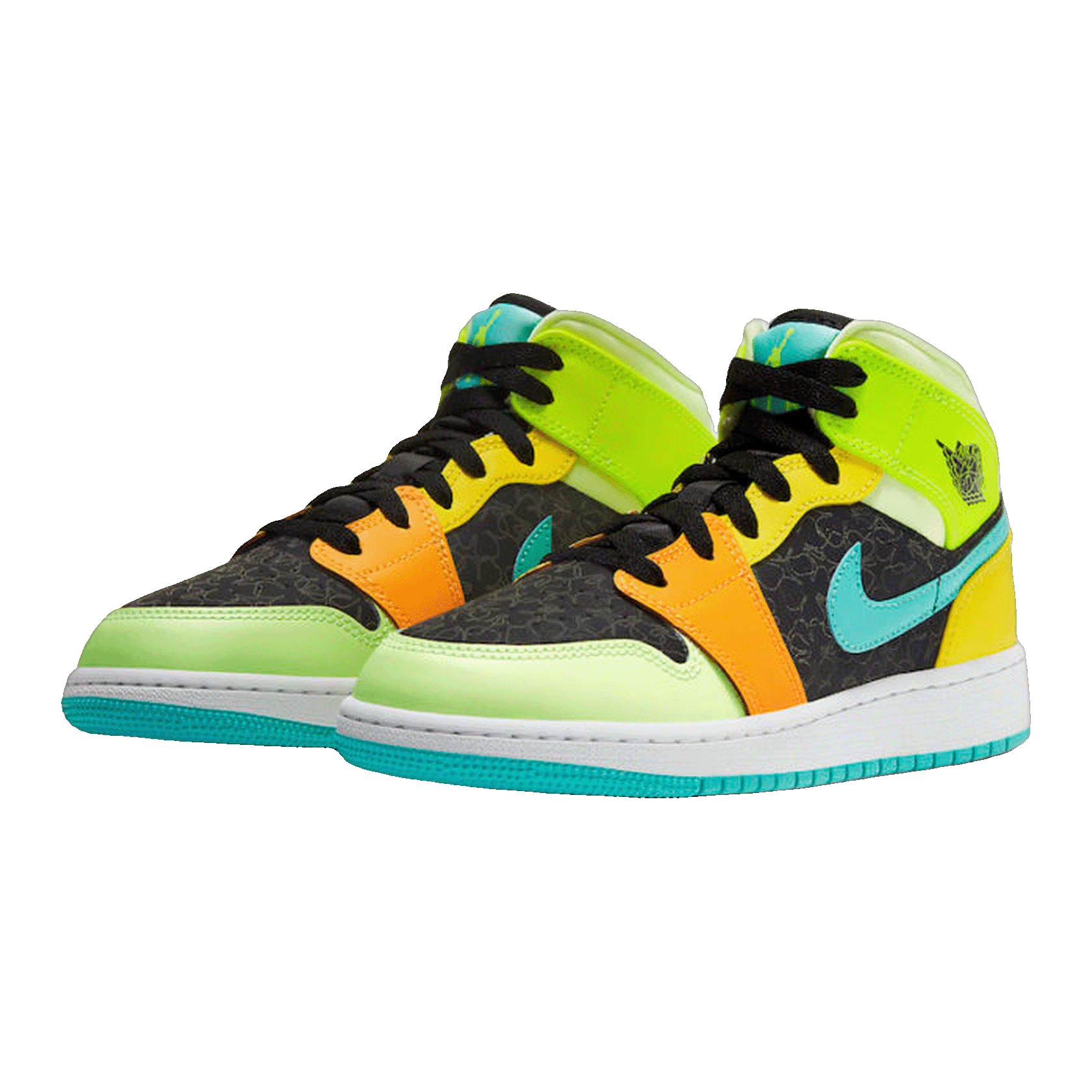 Nike Air Jordan 1 Mid SE Aurora Green (GS) Side