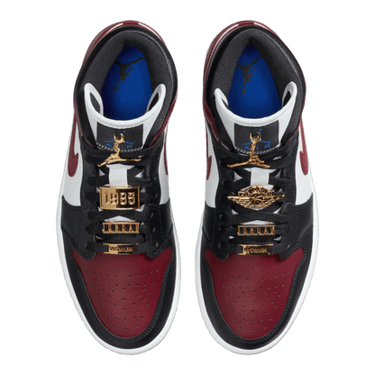 Nike Air Jordan 1 Mid SE Black Dark Beetroot (W) Oben