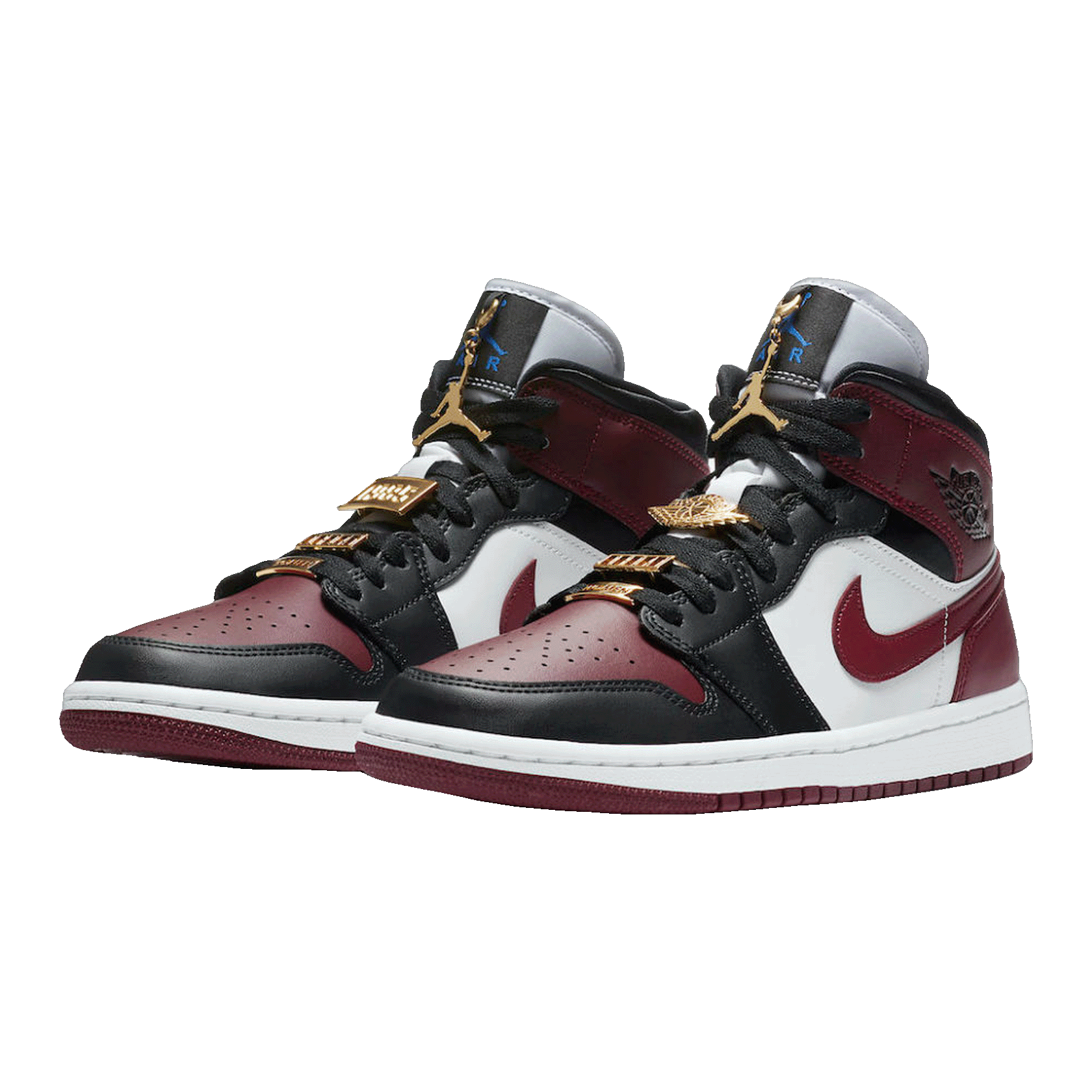 Nike Air Jordan 1 Mid SE Black Dark Beetroot (W) Side