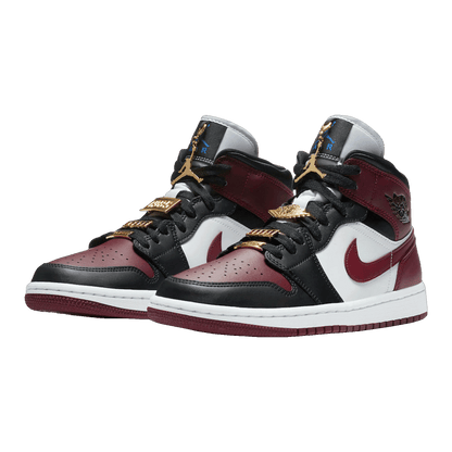 Nike Air Jordan 1 Mid SE Black Dark Beetroot (W) Side