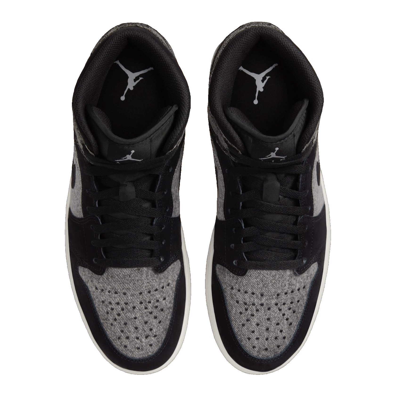 Nike Air Jordan 1 Mid SE Black Denim Oben