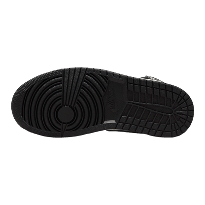 Nike Air Jordan 1 Mid SE Black Metallic Silver (W) Sohle