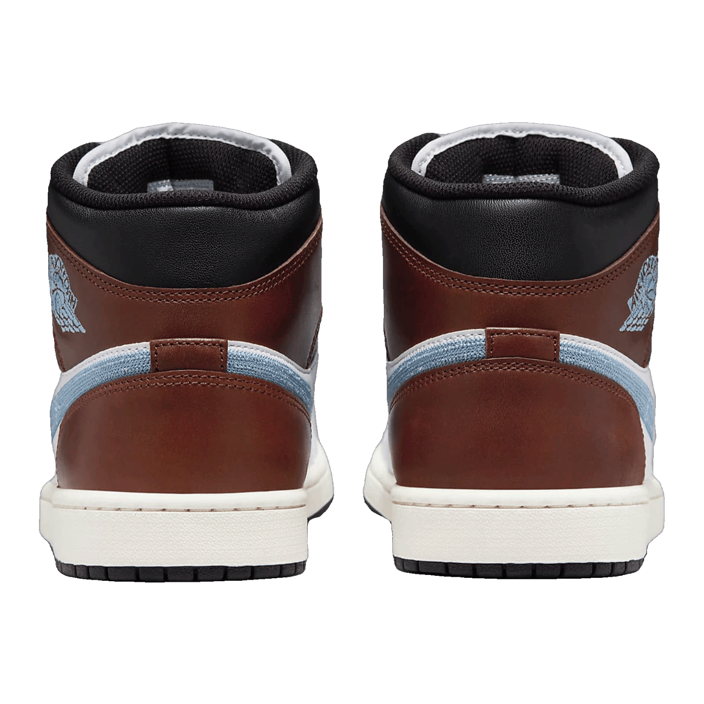 Nike Air Jordan 1 Mid SE Brown Blue Grey Back