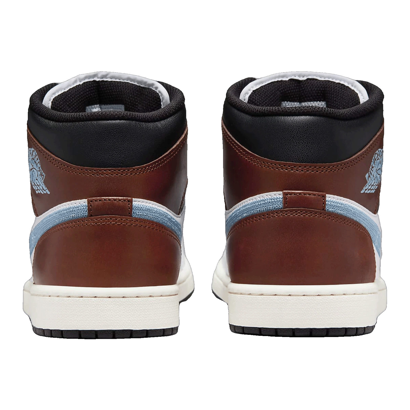 Nike Air Jordan 1 Mid SE Brown Blue Grey Back